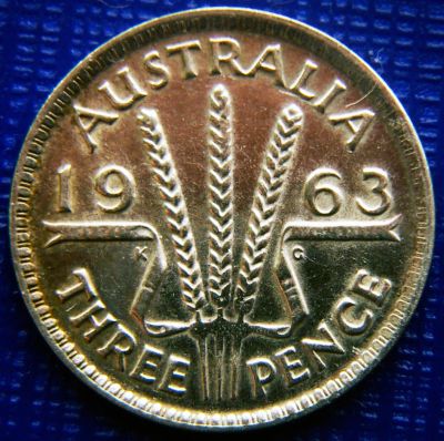 Лот: 9392148. Фото: 1. Австралия 3 пенса серебром 1963. Австралия и Океания