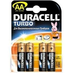 Лот: 4559552. Фото: 1. Батарейка Duracell LR6/4BL Turbomax... Батарейки, аккумуляторы, элементы питания