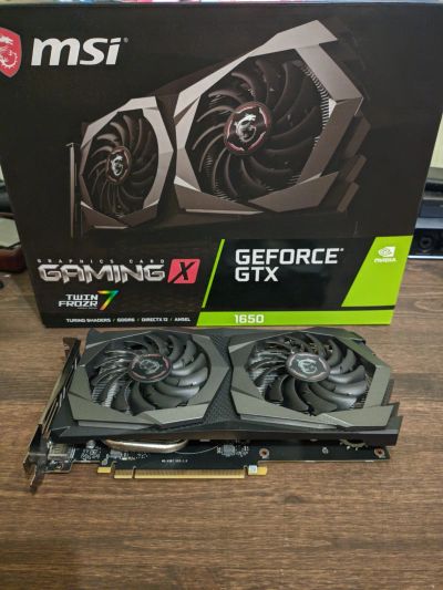 Лот: 24001388. Фото: 1. Видеокарта MSI GeForce GTX 1650... Видеокарты