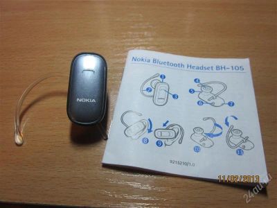 Лот: 2504714. Фото: 1. Блютуз гарнитура Nokia headset... Красноярск