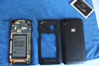 Лот: 15497168. Фото: 1. Micromax Q334 По запчастям.Аккумулятор... Дисплеи, дисплейные модули, тачскрины