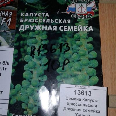 Лот: 9121984. Фото: 1. Семена / овощи / Капуста / брюссельская... Овощи