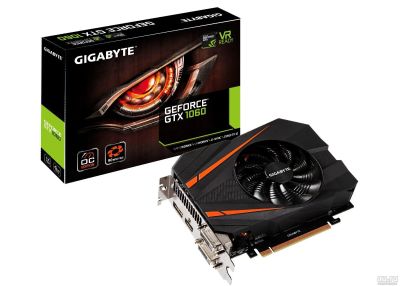 Лот: 16982440. Фото: 1. Gigabyte GeForce GTX 1060 GV-N1060IXOC-3GD... Видеокарты