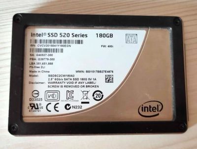 Лот: 18805551. Фото: 1. SSD 180Gb Intel 520 Series SSDSC2CW180A310. SSD-накопители