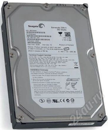 Лот: 248405. Фото: 1. HDD 250 Gbytes Seagate SATA-II... Жёсткие диски (HDD)