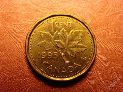 Лот: 2127480. Фото: 1. 1 цент Канада 1995. Америка
