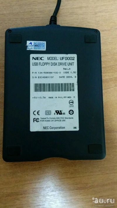 Лот: 15308415. Фото: 1. Usb fdd nec uf0002 для дискетт... Приводы CD, DVD, BR, FDD