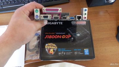 Лот: 8038617. Фото: 1. gigabyte j1800n d2p-после неудачной... Материнские платы