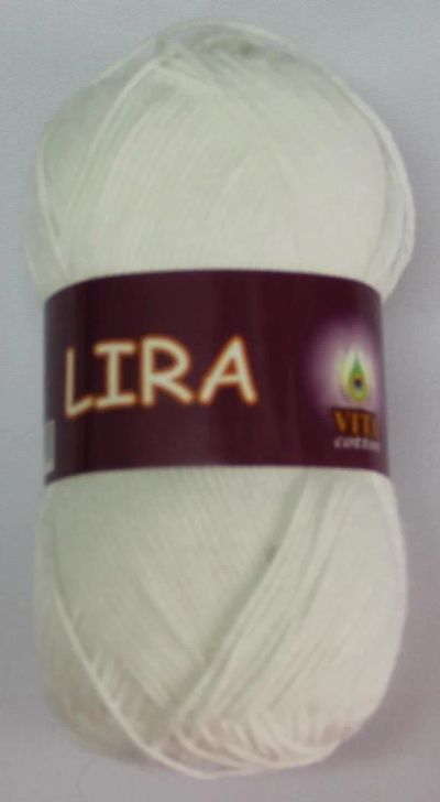 Лот: 11166721. Фото: 1. Пряжа Vita Lira цв-5001 50г-150м... Ткани, нитки, пряжа