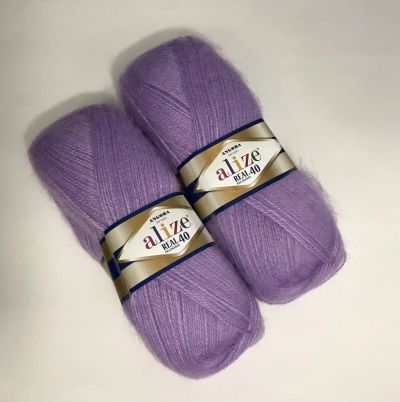 Лот: 16704625. Фото: 1. Пряжа ALIZE Angora Real 40 , 40... Ткани, нитки, пряжа