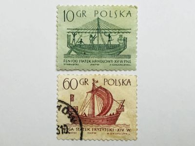 Лот: 23316146. Фото: 1. Торговые корабли. Неполная серия... Марки