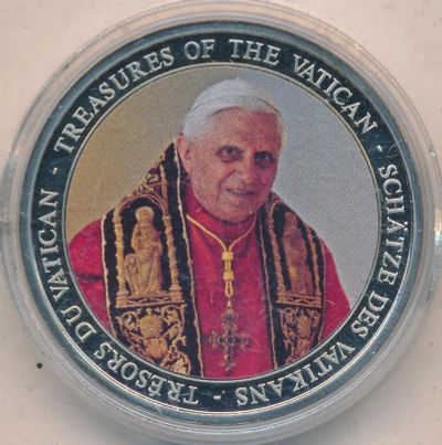 Лот: 7013792. Фото: 1. Ватикан Медаль Бенедикт XVI Собор... Сувенирные