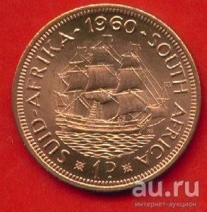 Лот: 8750380. Фото: 1. ЮАР 1 пенни 1960 (к265). Африка