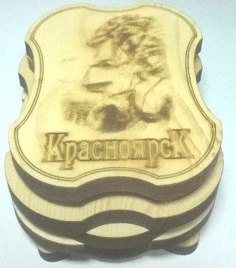 Лот: 10539277. Фото: 1. Кедр шкатулка овальная 10 см х... Шкатулки