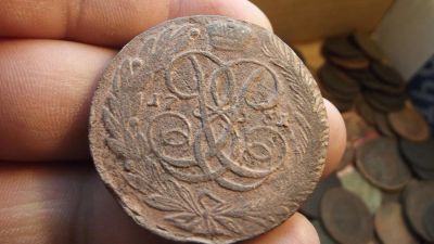 Лот: 11068563. Фото: 1. 5 копеек 1761 года. Елизавета... Россия до 1917 года