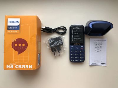 Лот: 23966613. Фото: 1. Сотовый телефон Philips Xenium... Кнопочные мобильные телефоны