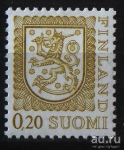 Лот: 9385122. Фото: 1. Финляндия 1977г Боевой Герб -... Марки