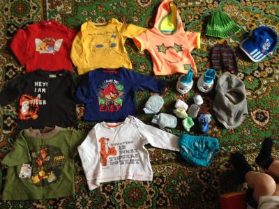Лот: 6366673. Фото: 1. комплект футболочек и свитшотов... Одежда для дома