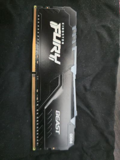 Лот: 25554142. Фото: 1. Kingston fury Beast Black RGB... Оперативная память