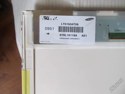 Лот: 5855851. Фото: 1. Матрица 16" LED б/у LTN160AT06... Матрицы для дисплея