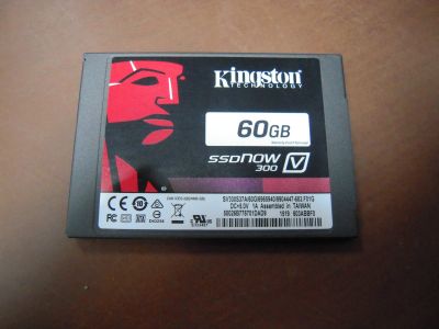 Лот: 12830394. Фото: 1. SSD диск 60gb Kingston SATA, небольшой... SSD-накопители