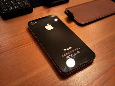 Лот: 6021176. Фото: 1. Apple iPhone 4 8Gb черный (без... Смартфоны