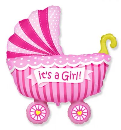 Лот: 8628867. Фото: 1. Фольгированная коляска для девочки... Воздушные шары