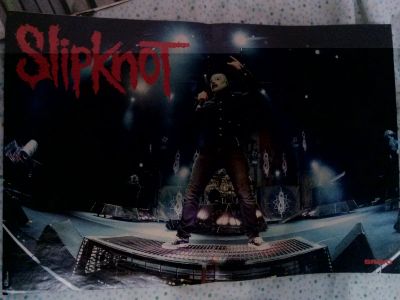 Лот: 5129640. Фото: 1. Постер плакат Slipknot 2. Наклейки, карточки, вкладыши