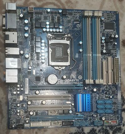 Лот: 17263241. Фото: 1. Материнская плата Gigabyte GA-Q57M-S2H... Материнские платы