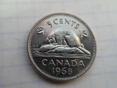 Лот: 9204528. Фото: 1. Канада 5 центов 1968. Америка