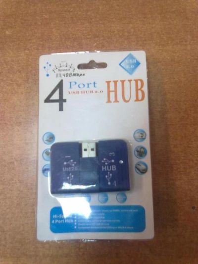 Лот: 4463485. Фото: 1. USB - Хаб на 4 порта Speed Синий. Платы расширения, контроллеры, доп. порты