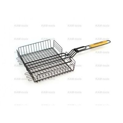 Лот: 16126663. Фото: 1. Решетка-гриль КАМ-tools 410*340... Мангалы, грили, коптильни
