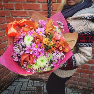 Лот: 7272032. Фото: 1. Сборный букет. Цветы на Щорса... Свежие цветы