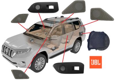 Лот: 25074319. Фото: 1. Сетка решетки JBL динамиков Toyota... Аксессуары для автозвука