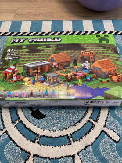 Лот: 24312837. Фото: 1. Lego аналог деревня Майнкрафт. Конструкторы