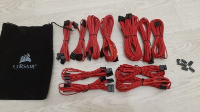 Лот: 16799765. Фото: 1. Набор кабелей для БП Corsair серии... Шлейфы, кабели, переходники