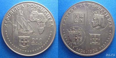 Лот: 13854131. Фото: 1. Португалия 200 эскудо 1994. Европа