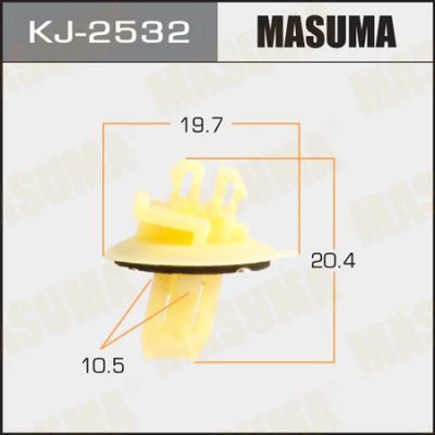 Лот: 18607890. Фото: 1. Клипса крепежная masuma 2532-kj... Кузов