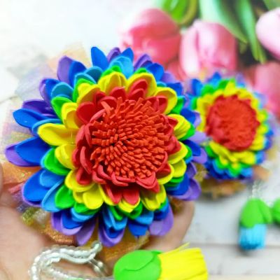Лот: 18809344. Фото: 1. радужные резиночки. Галантерея ручной работы