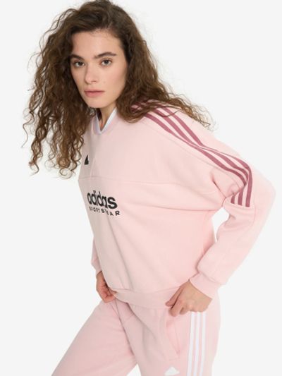 Лот: 24308743. Фото: 1. Свитшот женский adidas, Бежевый. Другое (спортивная одежда)