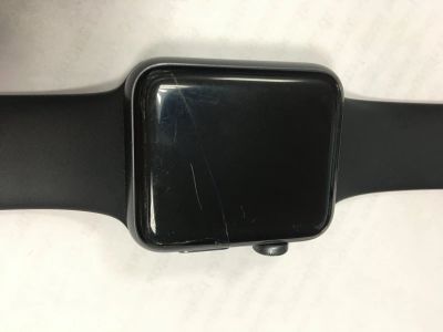 Лот: 15847210. Фото: 1. Apple Watch 3 трещина на экране. Смарт-часы, фитнес-браслеты, аксессуары