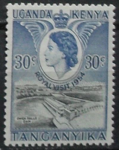 Лот: 11891508. Фото: 1. Марка Уганда-Кения-Танганьика... Марки
