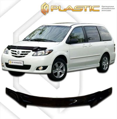 Лот: 13003873. Фото: 1. Дефлектор капота MAZDA MPV 2003-2006г. Детали тюнинга