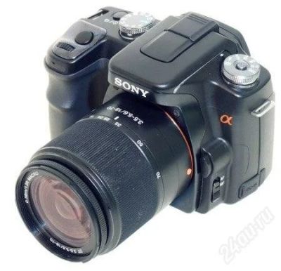 Лот: 2668516. Фото: 1. фотоаппарат Sony A100 (зеркальный... Цифровые зеркальные