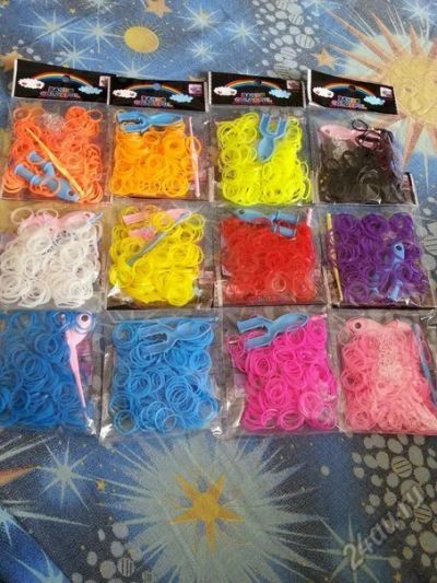 Лот: 5678198. Фото: 1. Резинки для плетения Rainbow Loom. Развивающие