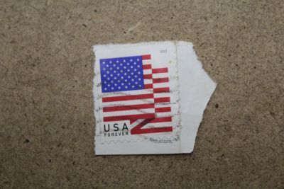 Лот: 21109278. Фото: 1. Марки с конвертов. США. 1. С рубля... Марки