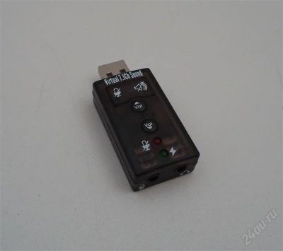 Лот: 1490174. Фото: 1. USB Звуковая карта (для нетбуков... Звуковые карты