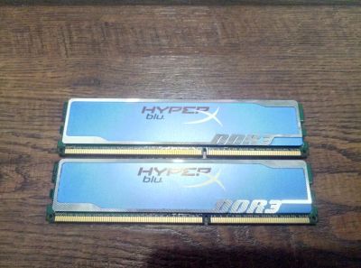 Лот: 17029991. Фото: 1. Kingston HyperX Blu. KHX1600C9AD3B1K2... Оперативная память