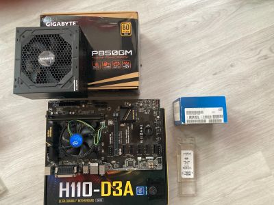 Лот: 24893216. Фото: 1. Gigabyte GA-H110-D3A+Gigabyte... Компьютеры в сборе