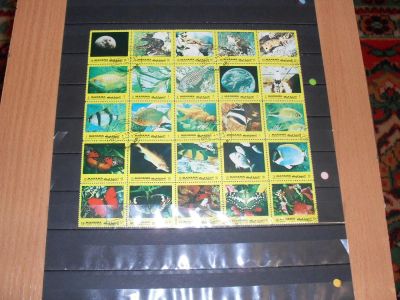Лот: 2368088. Фото: 1. Манама. Лист "Фауна" из 25 разных... Календари